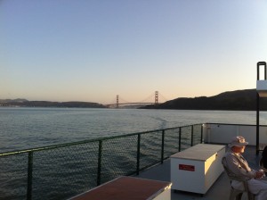 Sunset Golden Gate Take in the views on an Angel Island Ferry Sunset Cruise weekends through mid-October 2012.