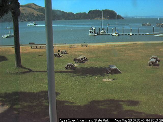 Angel Island Ayala Cove AngelCam of Ayala Cove Angel Island State Park compliments of Angel Island Conservancy
