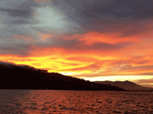 Sunset-IMG_3927-MOTION September offers some of the most spectacular weather and sunsets to experience on San Francisco Bay with Angel Island Tiburon Ferry.